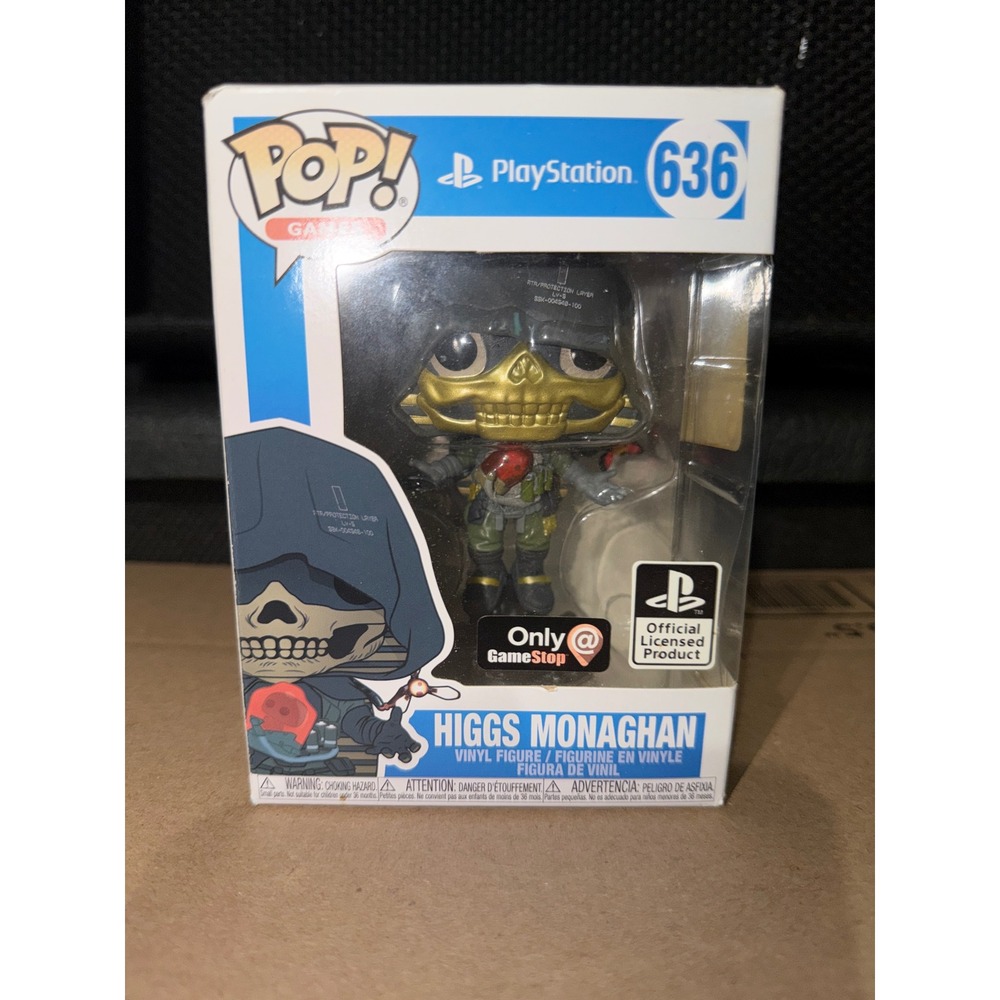 Funko Pop Games Death Stranding Higgs Monaghan 636 GameStop Exclusive PlayStatio